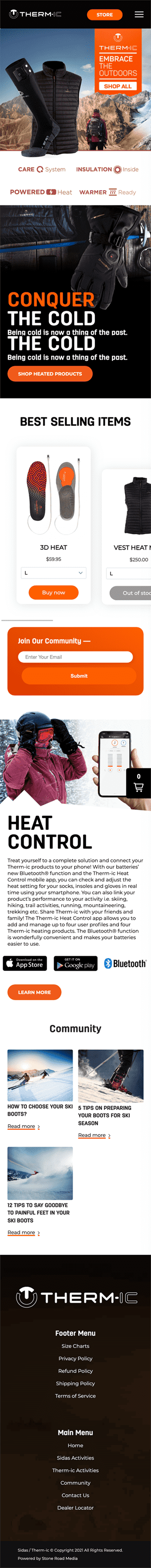 mobile therm-ic headless shopify
