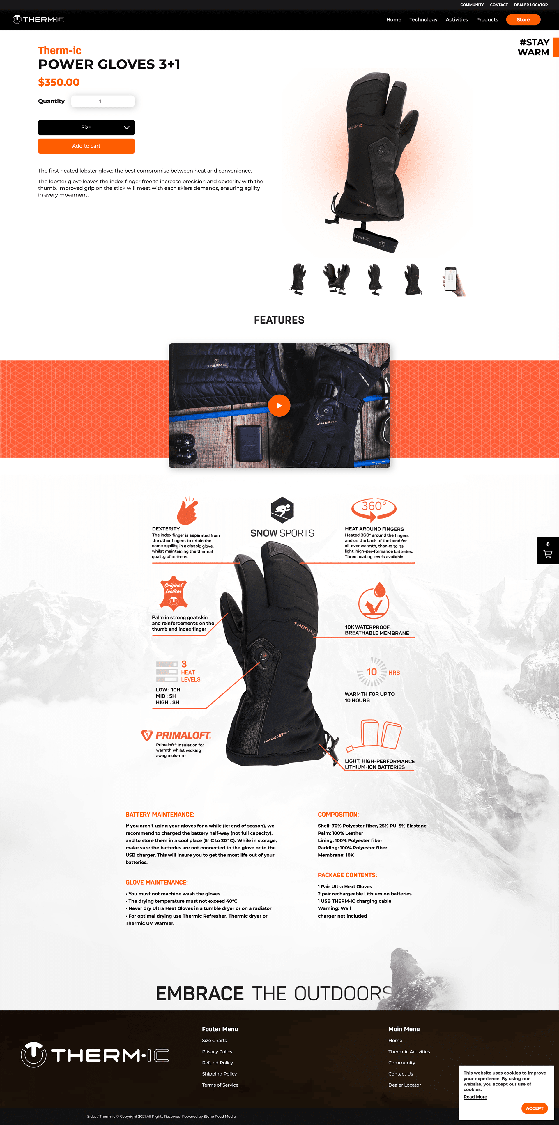 Desktop therm-ic headless shopify product page