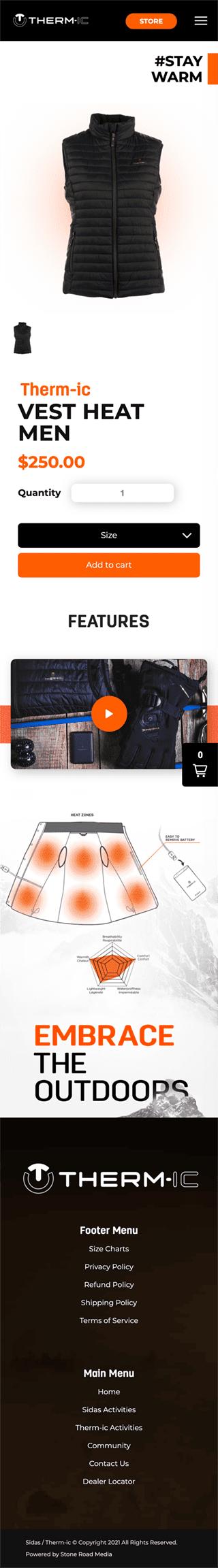 mobile therm-ic shopify headless product page